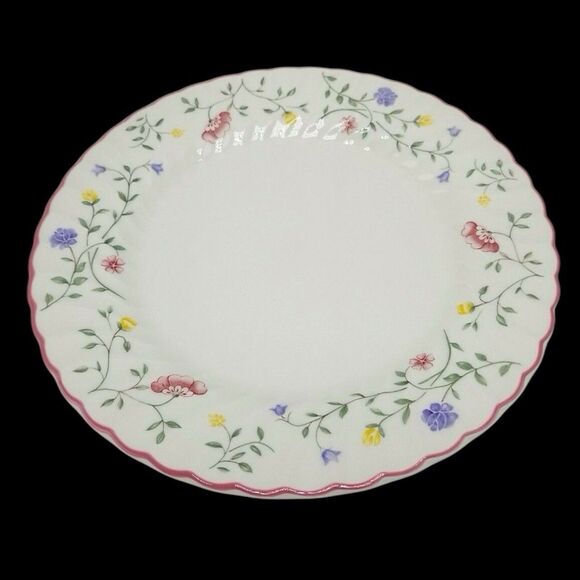 Set of 3 Johnson Brothers Summer Chintz Dinner Plates Flowers Pastels 10.5" - Picture 16 of 16